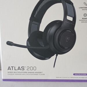 Turtle Beach Atlas 200 Wired On-Ear Gaming Headset – Black